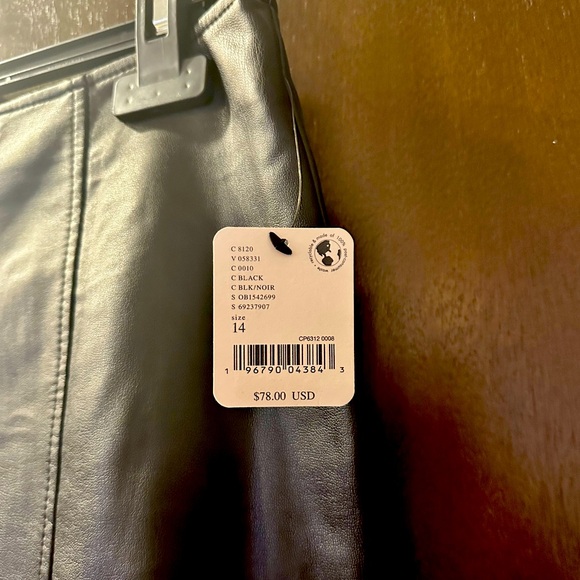 Free People Layla Faux Leather Mini Skirt - Picture 4 of 5